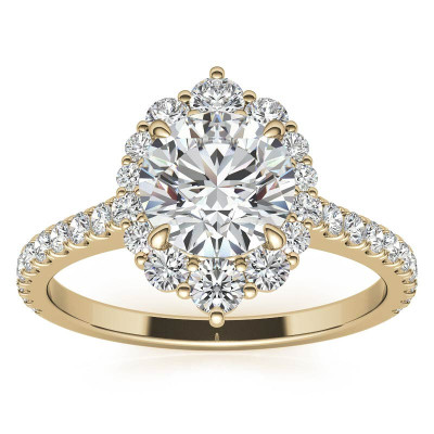 Colorless Custom Three Stone Cushion Cut Moissanite Engagement Ring for  Women, 1.50 Ct, Size: 6.50 MM at Rs 47288 in Surat