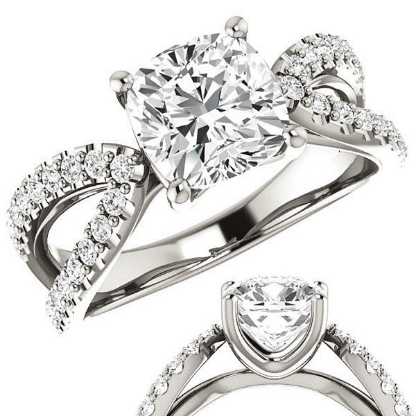 His and Hers Wedding Ring Set Matching Women's Infinity Style Men's  Titanium Engagement Set - Walmart.com