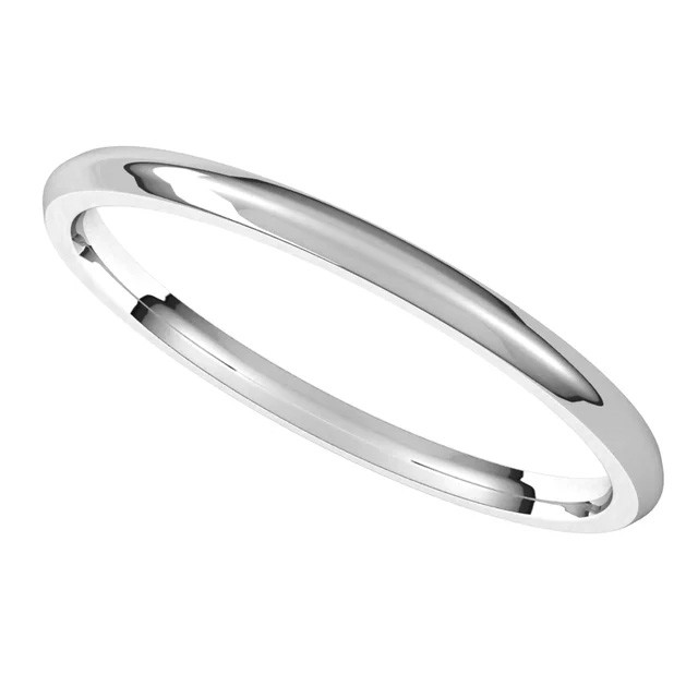 Devin Band Ring in 14k White Gold