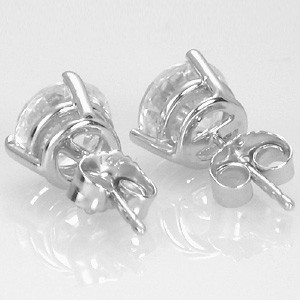 Prong Set Jeweled Stud Earrings — Price Per 2
