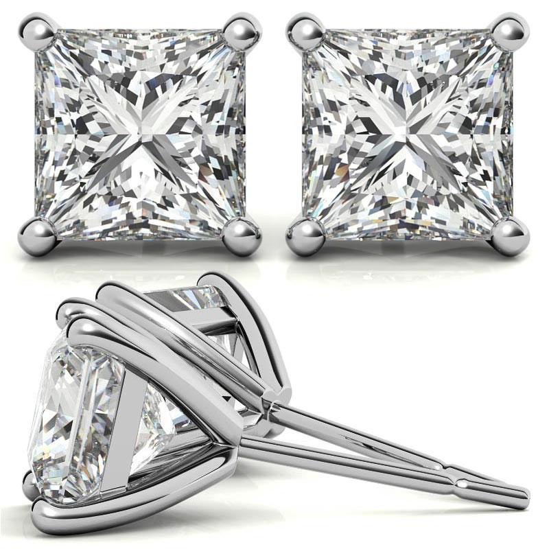 1/2 ct. tw. Diamond 4-Prong Stud Earrings in 14K Gold