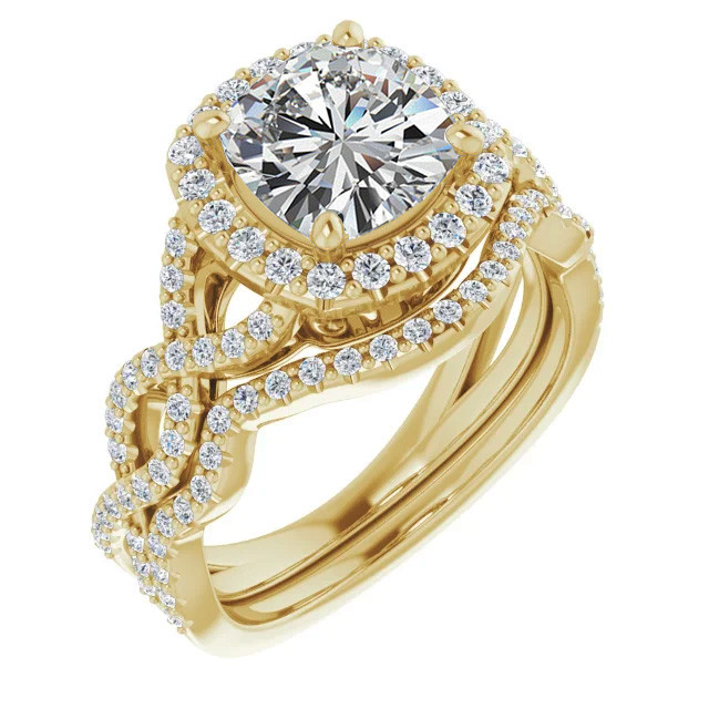 Cushion Infinity Halo Engagement Ring with Scrolls - enr136-cu ...