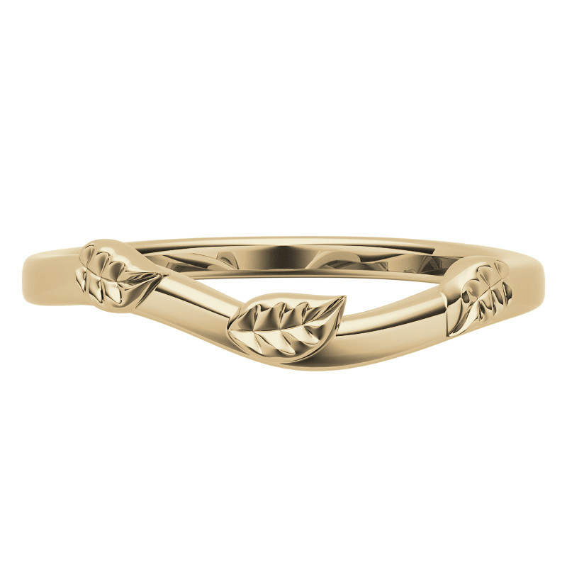 Round Brilliant Moissanite Nature Inspired Design Engagement Ring ...