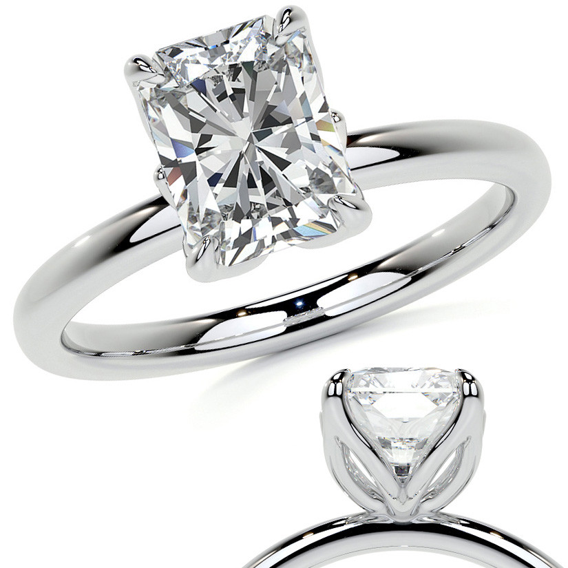 Radiant Petite Four Prong Solitaire