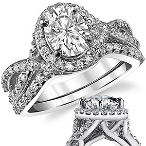 Round Split Shank Cushion Halo Moissanite Engagement Ring - eng326 ...