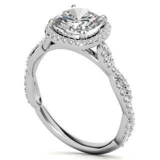 Cushion Twisted Cathedral Halo Engagement Ring - enr192-cu ...