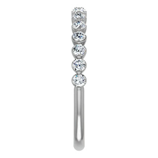 2mm Round Single Prong Diamond Stackable Band - stack123a ...