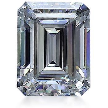 Emerald Shape Moissanite Gemstones - MoissaniteCo.com